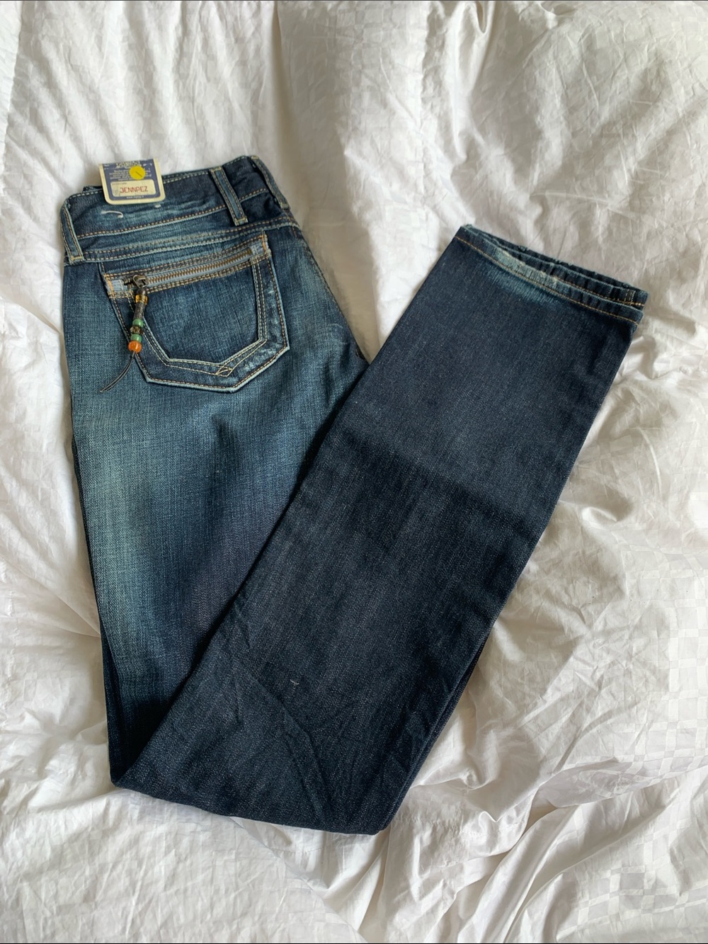 Replay Men's Straight Jeans - Dark Blue Denim with Faded Detail
